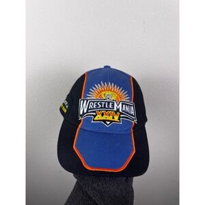 WWE Wrestlemania XXIV Hat Orlando Florida 2008 Wrestling Cap Blue Black